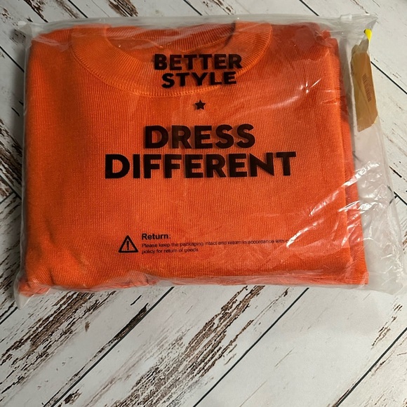 🆕 Women's 2 Piece Outfits Sweater Set Size Small, Orange - Picture 4 of 10